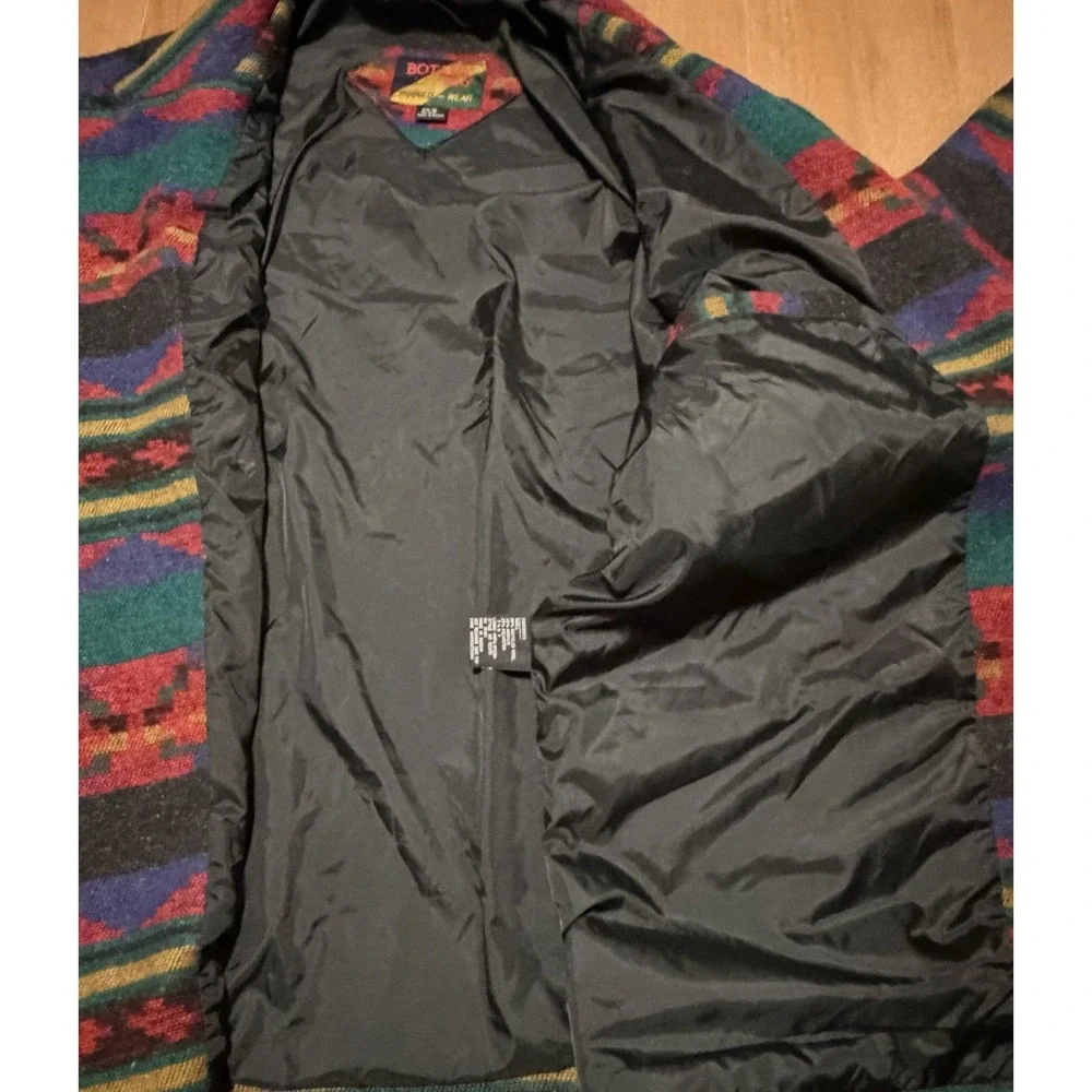 Vintage BOTANY 500 RUGGED WEAR Western Aztec Blanket Coat Jacket Geometric XL